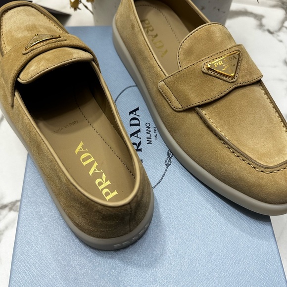 Prada Saint Tropez Suede Loafers size 38.5 - Picture 5 of 13
